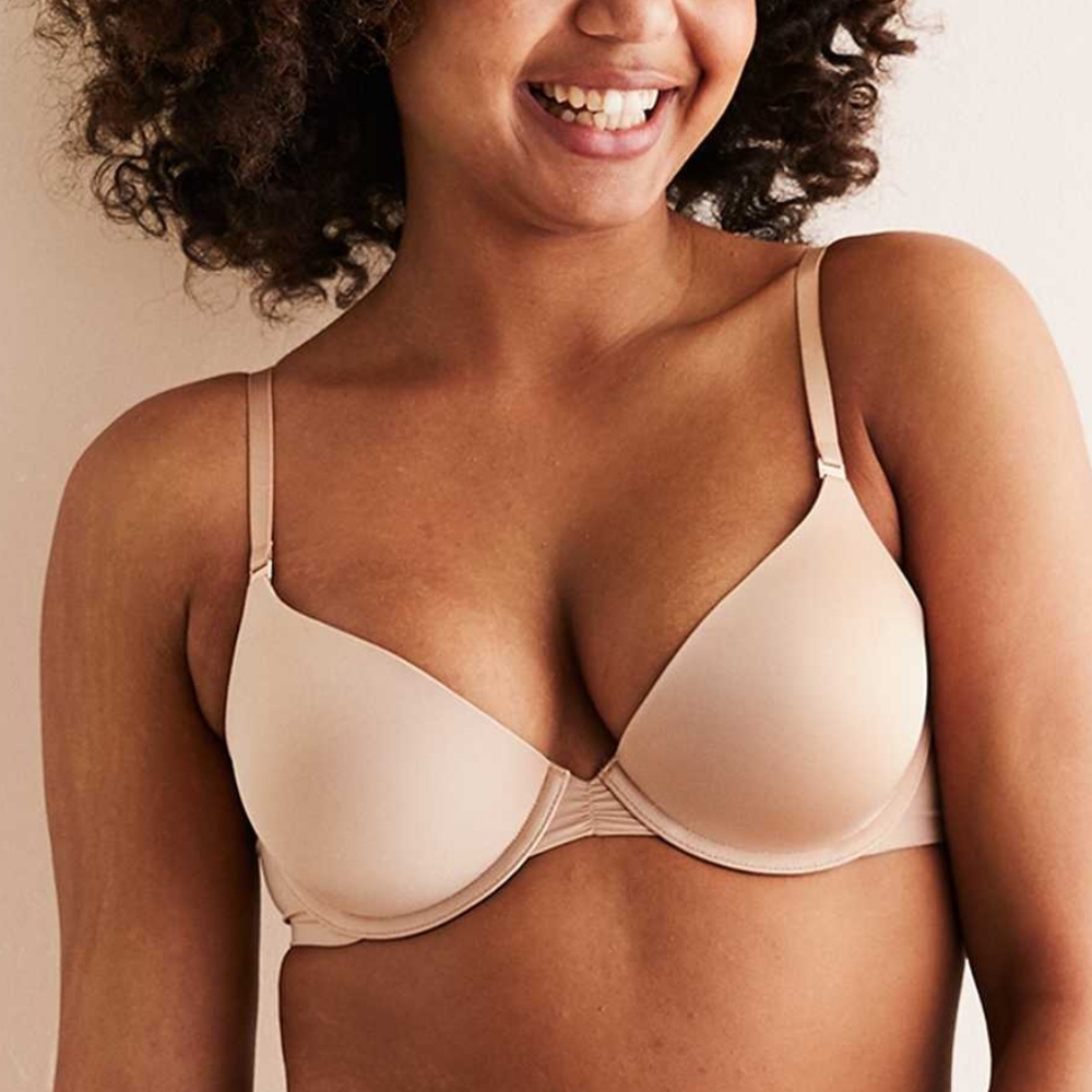Aerie | NWT Real Power Plunge Push Up Bra Nude Tan Size 34DD